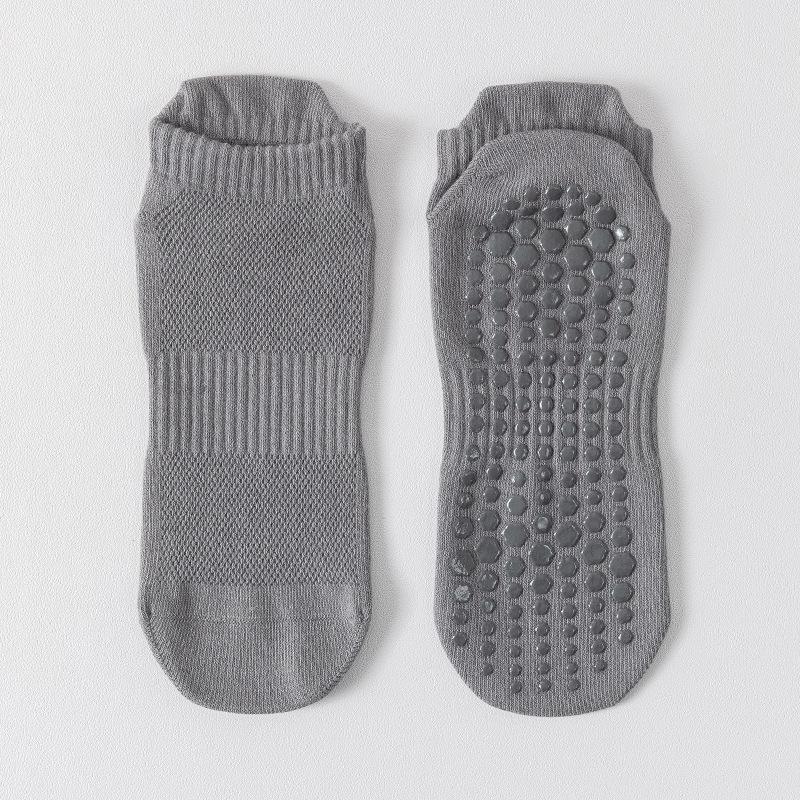 Yoga Socks, Men's Anti-slip Professional Boneless Short Cotton Socks, Anti-odor Key Body Pilates Sports Training Indoor Floor Socks