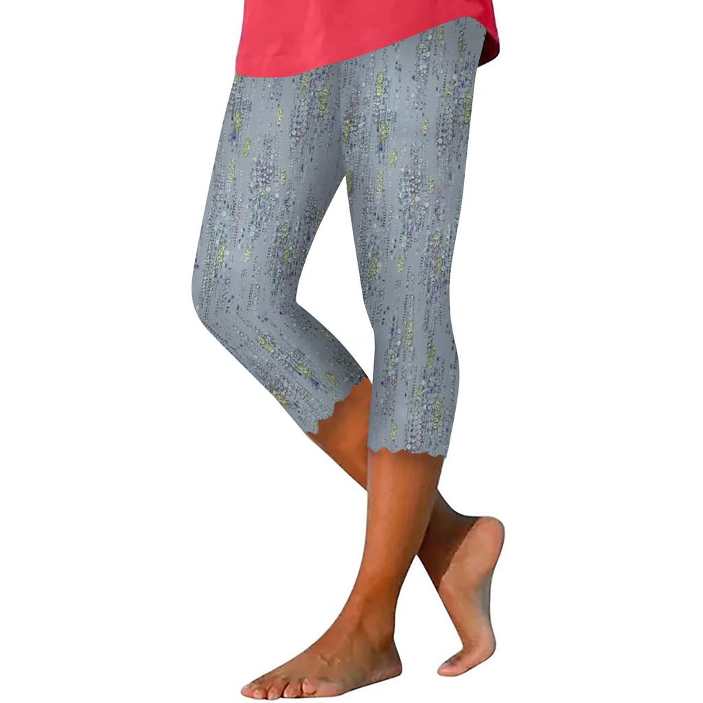 Летние женские леггинсы, укороченные брюки, однотонные узкие брюки с высокой талией для бега, йоги, тренировок в тренажерном зале