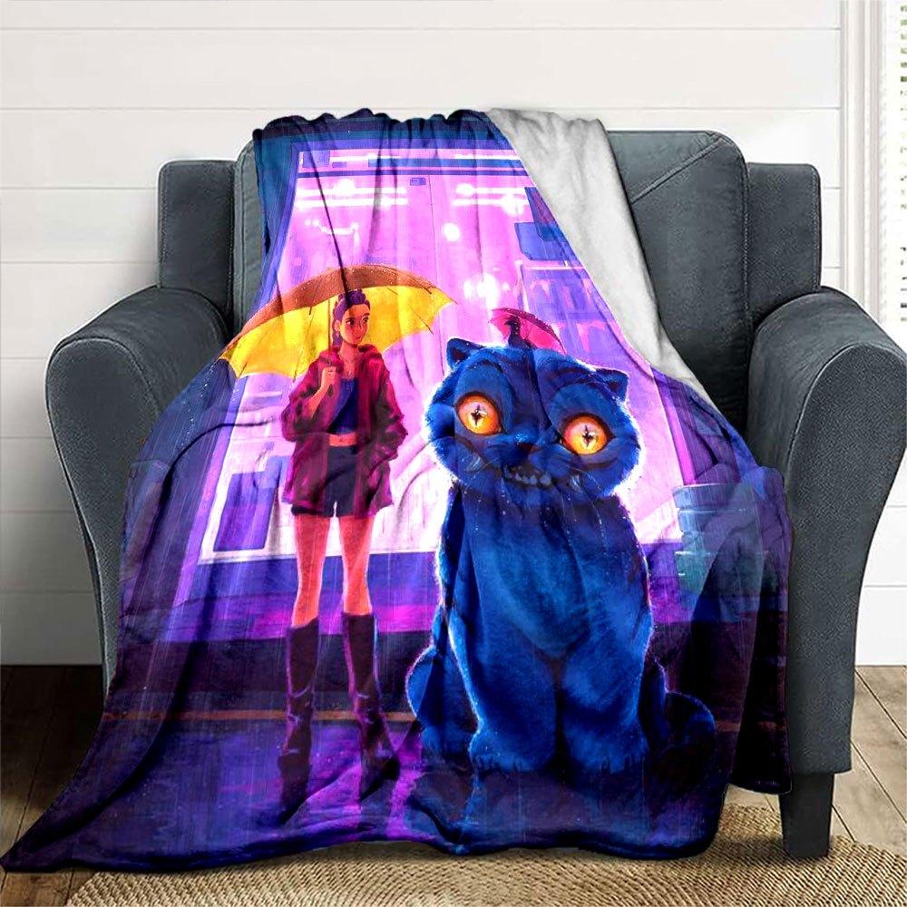 1pc Hunter X Kopo group - Themed Flannel Blanket - Suitable for Bed, Home Decor, Graduation Gifts, Easter, Back to School, ChristmasA72