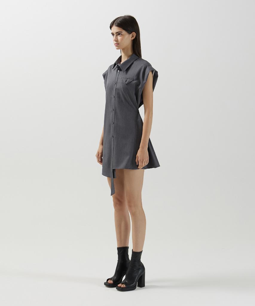 Meuameu Back Point Tuck Dress