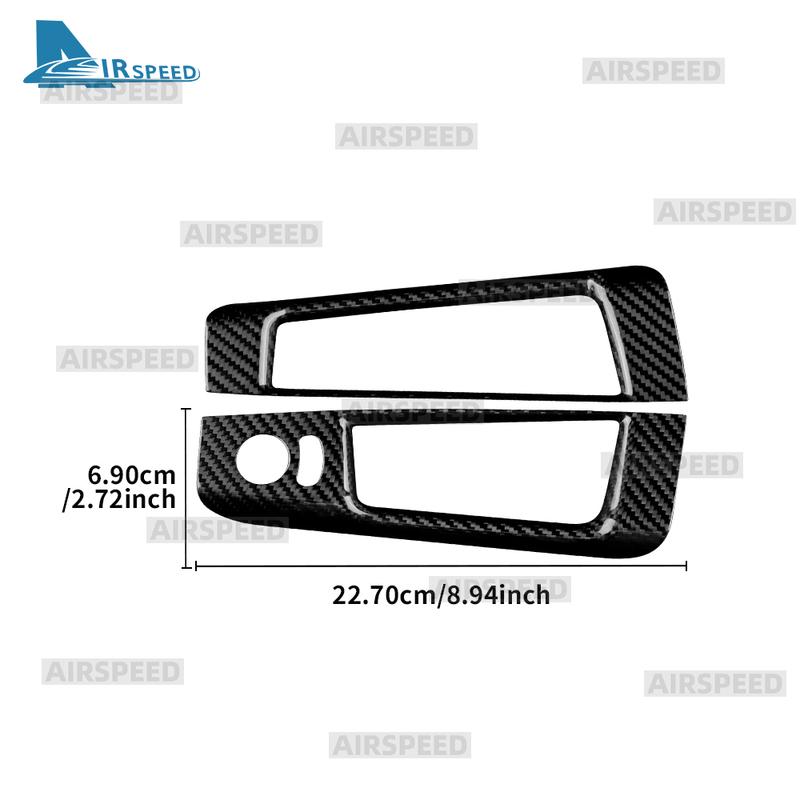 Real Hard Dry Carbon Fiber Sticker For Fiat 500 Abarth 595 695 2008-2024 LHD RHD Car Rearview Mirror Adjustment Switch Storage