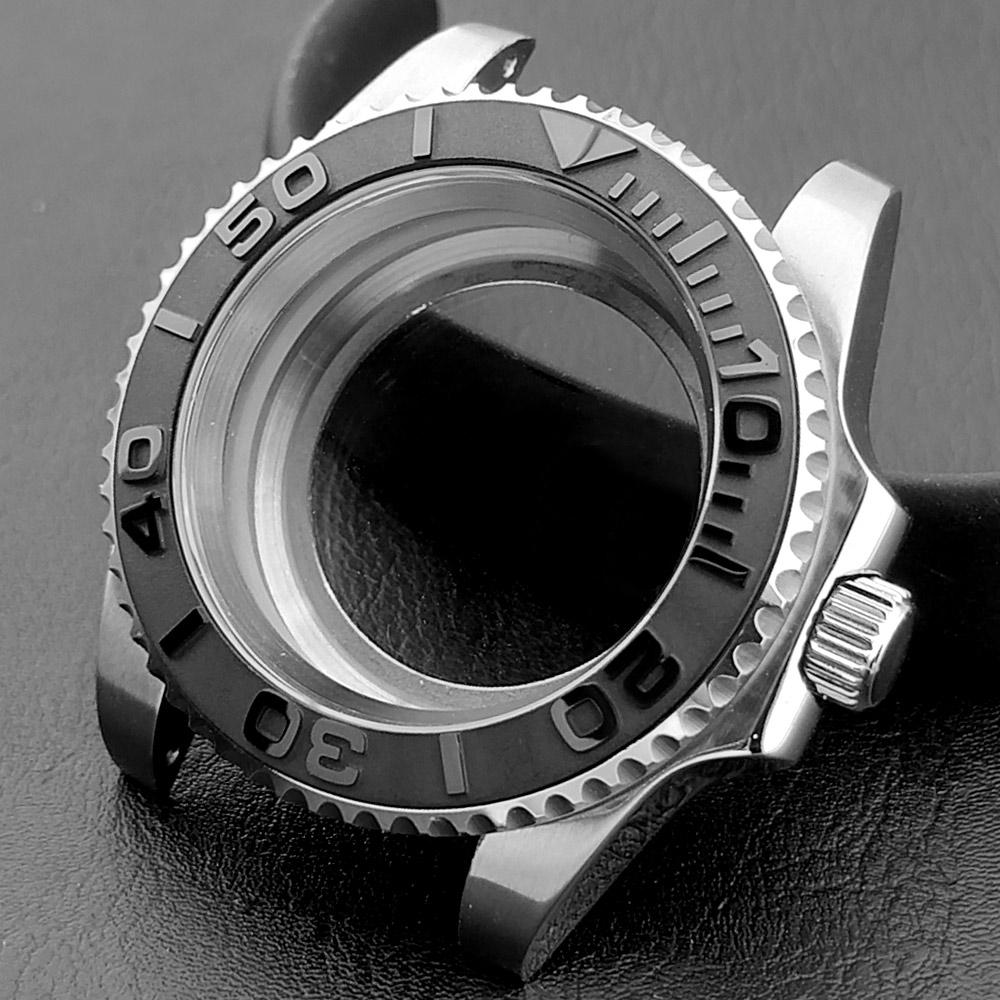 40mm Mechanical Watch Case for NH Series 35 36 38 Movement Yacht Design Style with Sapphire Crystal Watch Box Parts 7