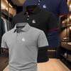 Men'S Polo Shirt Set with Wolf Print, Stylish And Suitable for Business Casual Wear, Comfortable And Breathable Short-Sleeve Polo Shirt for Summer