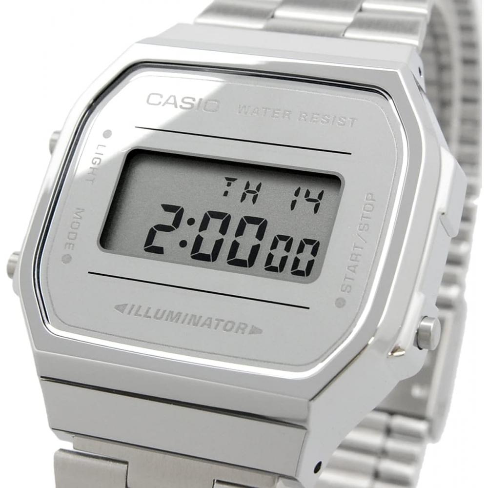 Casio Цифровые часы Серебристые A168wem 7