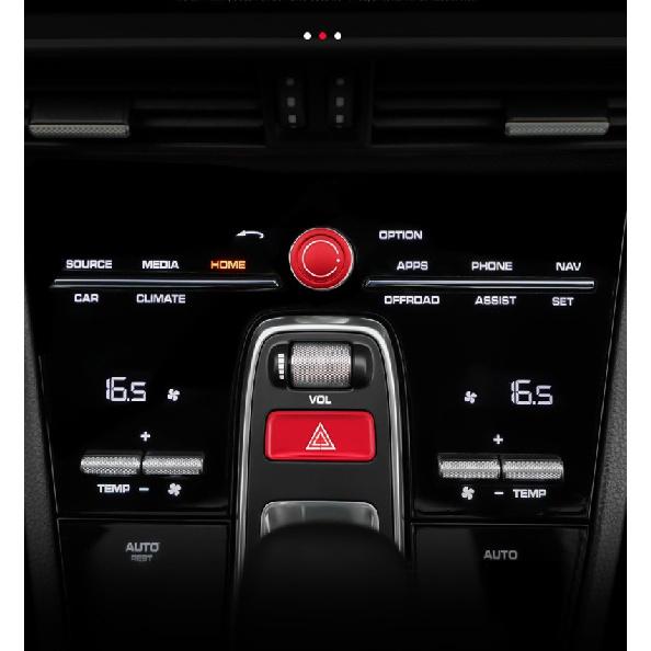 5 шт./компл., панель центрального управления автомобиля P, мультимедийная ручка ручного тормоза, сигнальная лампа, кнопка, наклейка для Porsche Cayenne