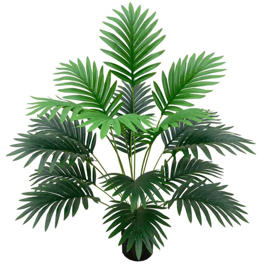Large Artificial Palm Tree Tropical Plants Fake Palm Leaves Creative Artificial Fern Home