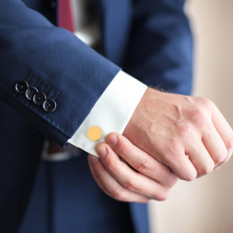 Стильный мужской зажим для галстука и запонки для бизнеса, профессиональный набор из нержавеющей стали с элегантным дизайном