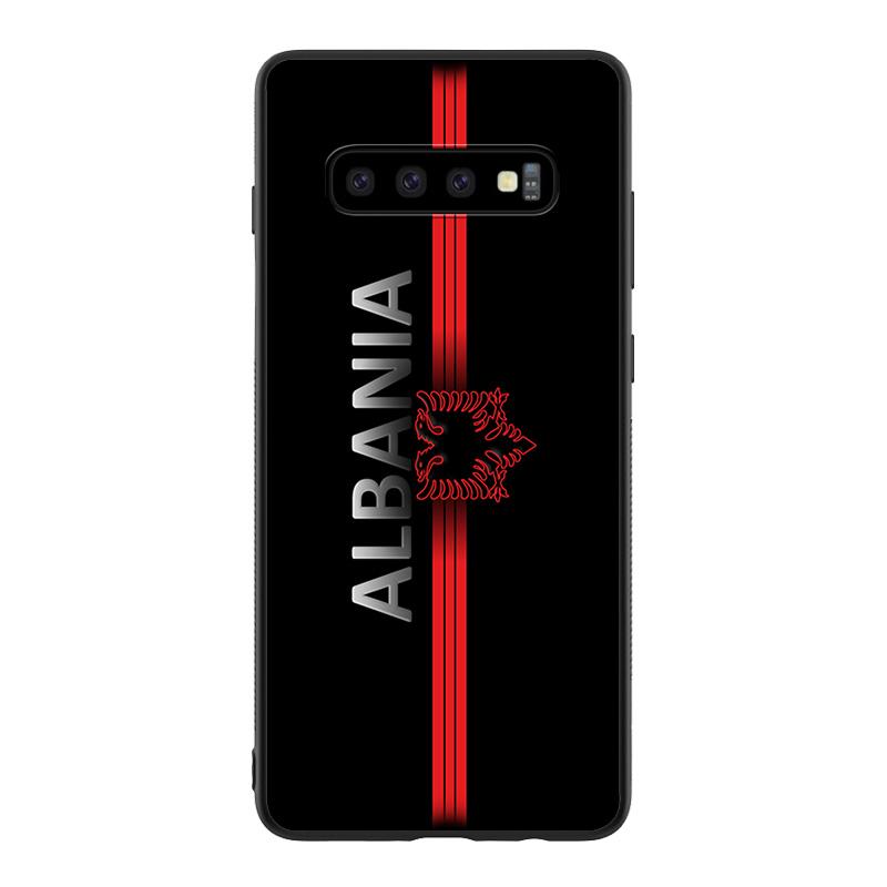 GX16 Албания албанский флаг силиконовый мягкий чехол для Samsung S6 S7 Edge S8 S9 S10 S10E S20 Fe S21 S21s S30 Ultra Plus Lite