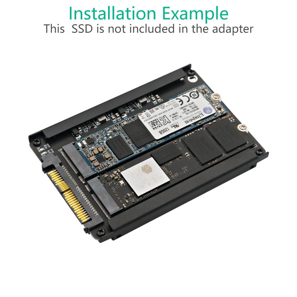Адаптерная карта M.2/SATA или NVME SSD на SFF-8639 с кронштейном