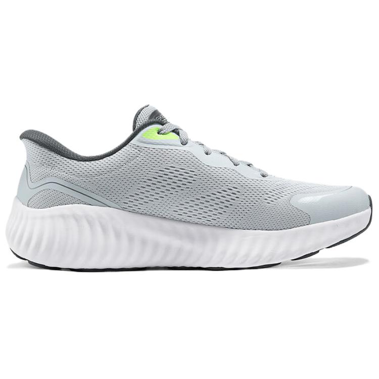 Skechers Go Run Сейчас Универсальные Удобные Амортизирующие Дышащие Упругие Низкие Кроссовки для Бега Мужские кроссовки Серый 220392-GYCC