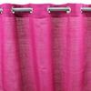 Fuchsia Silk-effect Cotton Curtain with Eyelets 130x250
