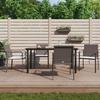 VidaXL Garden Dining Set 5 Pcs Cushions Wicker Steel 3186961
