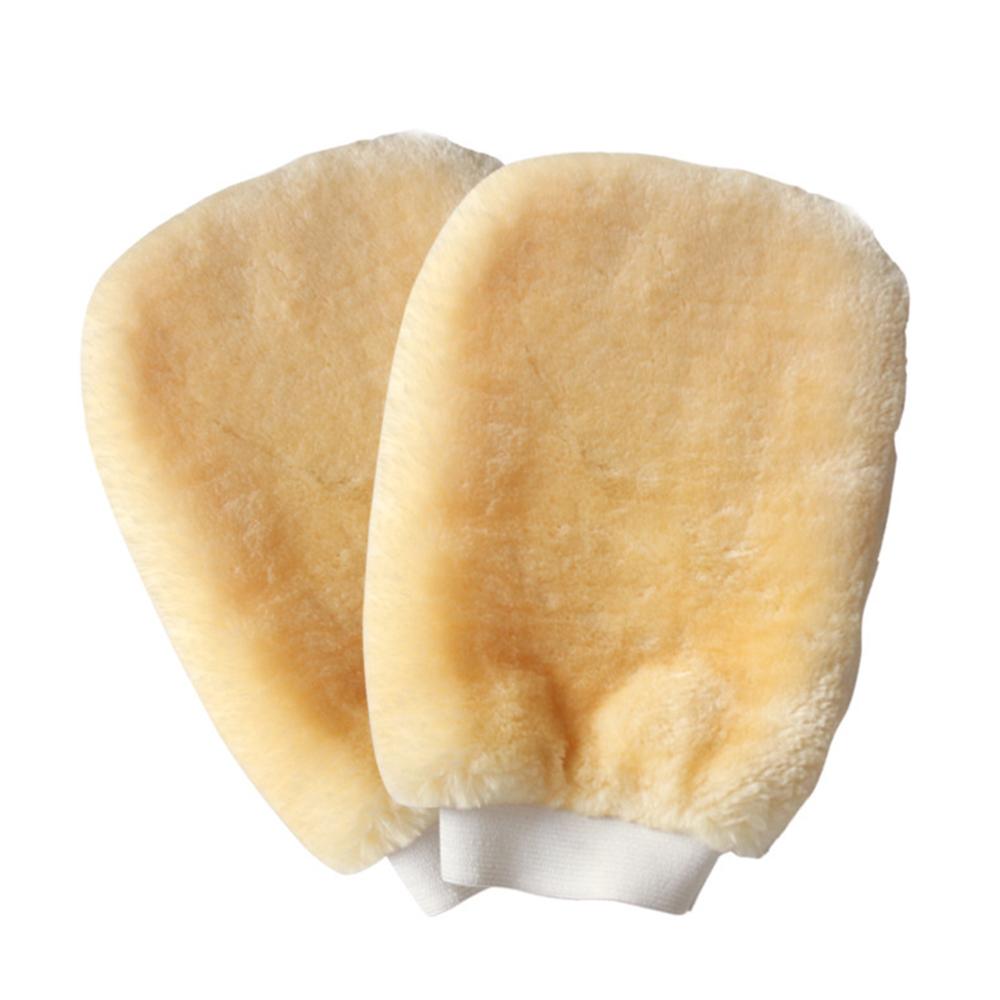 Перчатки для мытья автомобиля, двусторонние перчатки из искусственной шерсти и кашемира, средство для чистки автомобиля, косметический уход, утолщенный водонепроницаемый инструмент