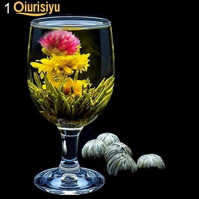 Китайский зеленый цветочный чай ручной работы