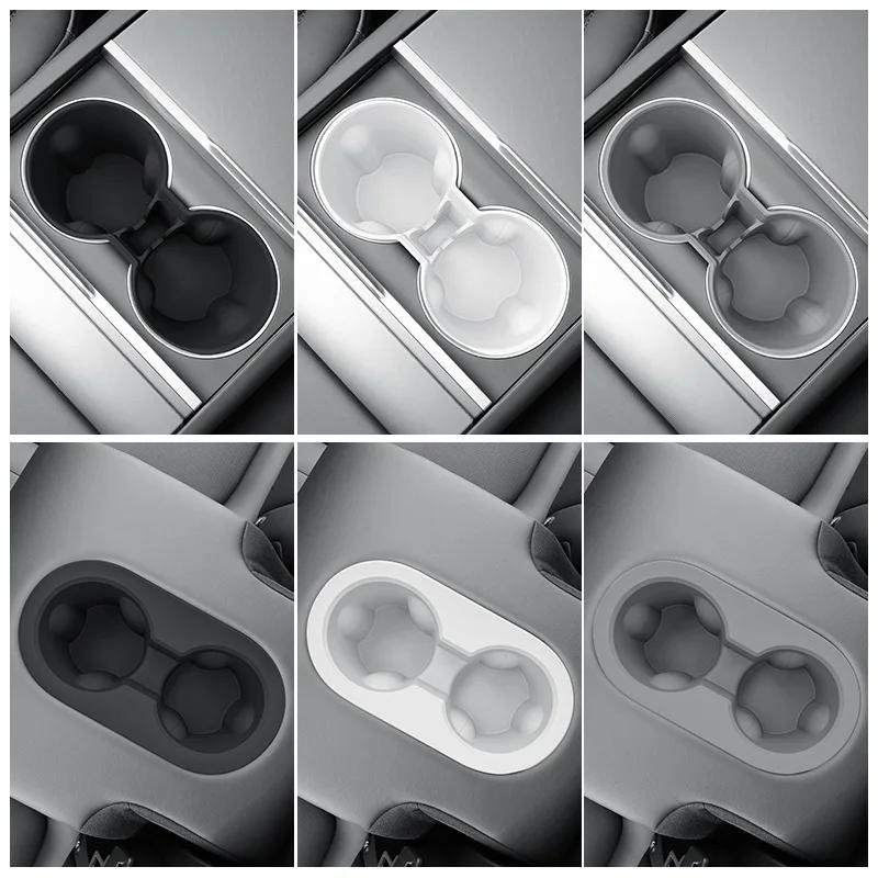 Cup Holder for Tesla Model Y Juniper 2025 Center Console Storage Box Armrest Organiser Non-slip Insert Phone Holder Accessories