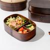 Long Lasting Food Grade Packed Lunch Easy To Clean Single-layer Wooden Lunch Box Kitchen Accessories Lunch Container