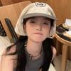 Cotton Strappy Scarf Hat Korean Style Letter Hair Scarf Fashion Vintage Baseball Cap  Girl