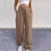 Women Sweatpants High Waisted Loose Fit Sport Pants with Pockets Crossover Joggers Athletic Pants Comfy