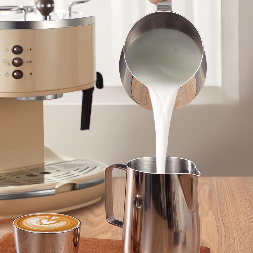 Кувшин для вспенивания молока из нержавеющей стали 304 с мерной шкалой, профессиональный паровой для кафе и бариста, для эспрессо, латте-арта, кухонные инструменты
