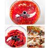 500/900ml Kitchen Garlic Manual Vegetable Cutter Chopper Meat Mincer Grinder