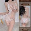 Erotic Lingerie, Sexy Halter lace Seductive Nightgown, Hot Open Uniform, no-take Pajama Set 8536