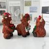 Yousheng 3 шт. Фигурки шотландской коровы Рождественский декор Полимерная статуэтка теленка животного для дома сада офиса Деревенское фермерское настольное украшение