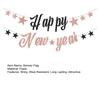 2024 New Year Banner Sparkling Vibrant Color Fine Texture Fade-Resistant Hanging Banner