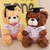 Stuffed Toy Doctor Cap Graduation Bear Doll Cartoon Bear Animal Doll Bachelor Bear Plush Toy  Kids
