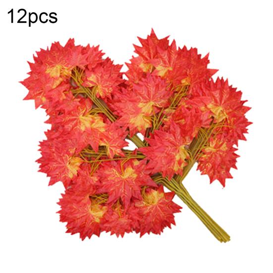 12 шт. искусственное растение баньян кленовые листья домашняя вечеринка сад DIY украшения