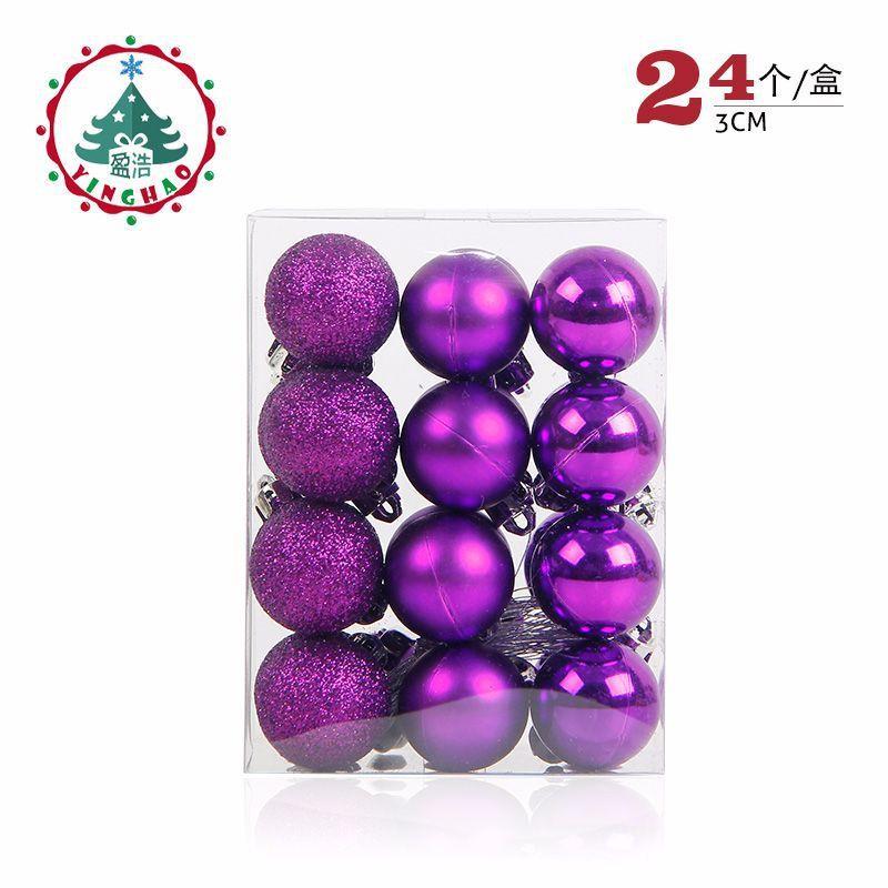 24 шт./бочка, Рождественский шар, рождественская елка, безделушка, висячие подвески, украшение для дома, вечеринки, свадьбы