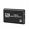 Карта видеозахвата USB 3.0 на HDMI 4K, Карта видеозахвата USB 3.0 на HDMI HD для видеоигр, Черная