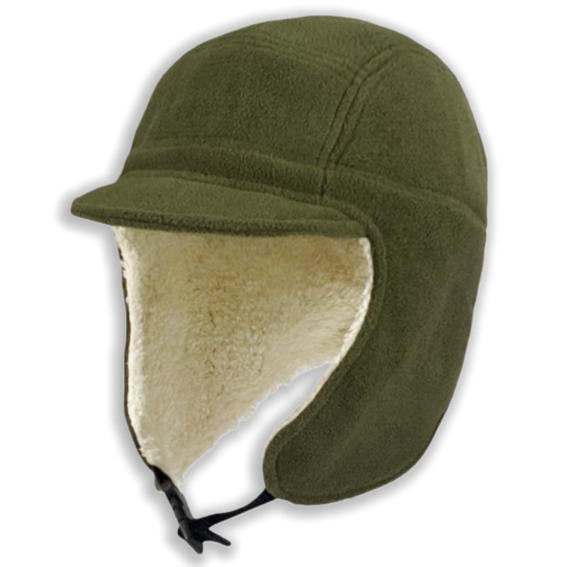 Шапка-авиатор из овечьей шерсти на зиму: Ветрозащитный, Защищающий от холода, Защита ушей для активного отдыха