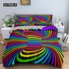 3D Duvet Cover Set Psychedelic Digital Printing Twin Bedding Set Microfiber Quilt Cover Single Queen King Size Comforter Cover