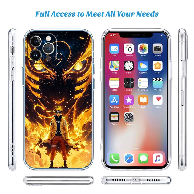 Прозрачный чехол для телефона Naruto Uzumaki Sasuke для Samsung Galaxy A04 A04S A14 A23 A34 A54 M23 M33 M52 M53