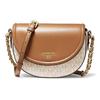 Mk Jet Set Charm Классическая сумка через плечо с монограммой и логотипом на цепочке, средняя, женская, ванильно-белая, желудево-коричневая 32T0GT9C6B-149