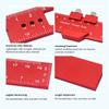 With Slide Stop Metric Measuring Tool Aluminum Alloy Hole Punching Ruler  Woodworking