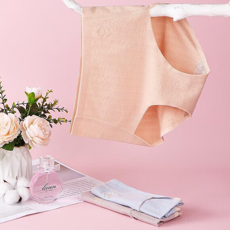 Fenteng Women's Mid-High Waist Cotton Briefs 3-Pack