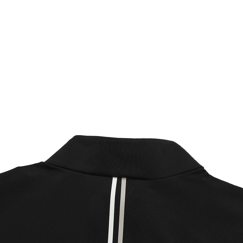 Fila Golf Series Casual Sports Simple Style Elastic Soft Stand Collar Long Sleeve T-Shirt Men Tops A11M545221FBK