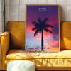 Постер Канва Печать Майами Город Реальные Фотографии Настенное Искусство Майами Путешествия Эстетический Принт Дом Комната Бар Настенное Украшение