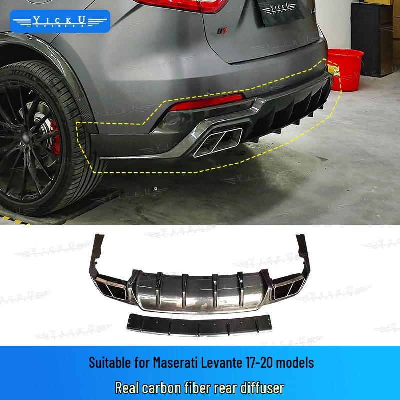 Maserati Levante Карбоновый Сплиттер, Диффузор, Расширители, Панели, Дефлекторы, Спойлер на Капот и Крышу