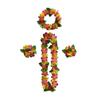 2 Set Hawaiian Leis Bulk, Tropical Flower Lei Hawaiian Lei Beach Hawaii Luau Party Favors Decoration DIY Decoration Fancy Dress & Party
