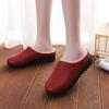 Зимние теплые домашние тапочки женские водонепроницаемые нескользящие домашние женские мягкие тапочки модные круглые носки с неглубоким носком хлопковая обувь