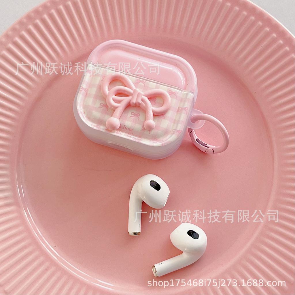 Милый розовый бант для чехла наушников airpodspro1 1-го поколения / чехла для bluetooth-наушников 1-го поколения pro