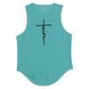 Men Sports Tank Tops Ice Silk Mesh Gym Stringer Round Neck Sleeveless Shirt Fitness Vest Muscle Singlets for Men Clothing