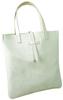 Zenis Genuine Natural Leather Tote Bag for Men and Women, Made In Japan, Shoulder Bag, A4 Size, White, B-0147 WH