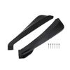 Rear Bumper Lip Splitter Universal Car Side Fins Body Lip Spoiler Chin Skirt Protector, Black