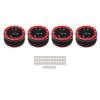 4Pcs 1.9in RC Wheel Rims Alloy CNC Machining 1 10 RC Beadlock Wheel Hub for Track Axial SCX10 90046 AXI 03007 MST
