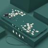 Retro Flowers Case For Xiaomi Redmi Note 11 12 Pro Plus 11pro+ 10 8 9 Pro Max 9t 10s 9s Original Silicone Cover with Lanyard