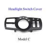 LHD RHD Car Headlight Lamp Rotary Button Foglight Switch Cover Panel For BMW 5 5GT 6 7 X3 X4 Series F10 F11 F07 F06 F01 F25 F26