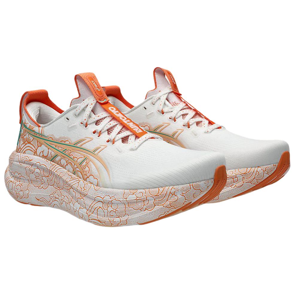 Asics Кроссовки GEL NIMBUS 28 Унисекс Белый Красный 1013A207-100